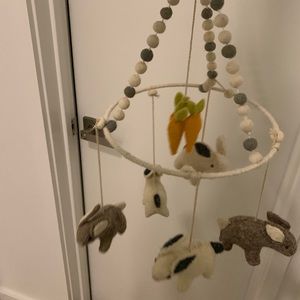 Bunny baby mobile